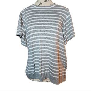 Banana Republic Lightweight Grey/White Sweater Size Large